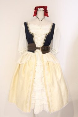 画像1: LOLITA他 / 白雪姫ワンピース M ネイビー×シロ O-26-04-09-003-LO-OP-IG-OS