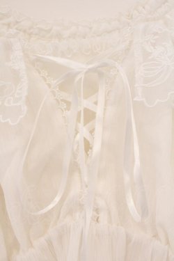 画像2: LOLITA他 / ラメ楊柳ブラウス  シロ O-26-04-09-032-LO-BL-IG-OS