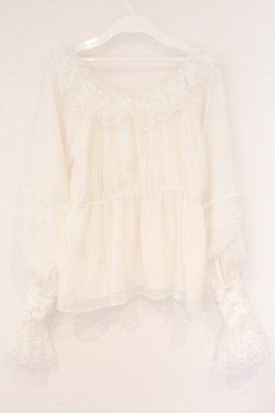 画像4: LOLITA他 / ラメ楊柳ブラウス  シロ O-26-04-09-032-LO-BL-IG-OS