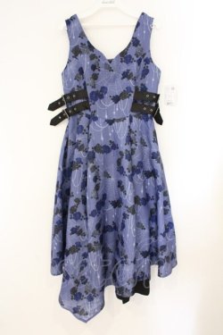 画像1: NIBBLE POISON / ナイトメアローズアシメワンピース  パープル O-26-04-09-036-0-OP-IG-OS