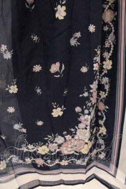 画像2: axes femme / ボタニカルスカーフ柄ワンピース F ネイビー O-26-04-09-038-AX-OP-IG-OS