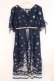 画像3: axes femme / ボタニカルスカーフ柄ワンピース F ネイビー O-26-04-09-038-AX-OP-IG-OS (3)