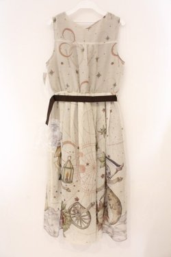 画像3: axes femme / タロットカードモチーフワンピース F ベージュ O-26-04-09-040-AX-OP-IG-OS