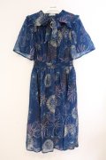 axes femme / 花火柄ワンピース F ネイビー O-26-04-09-043-AX-OP-IG-OS