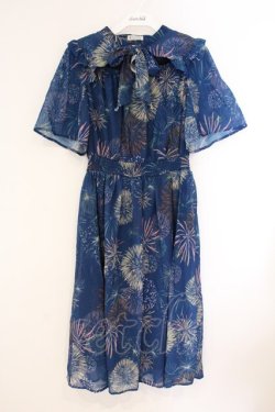 画像1: axes femme / 花火柄ワンピース F ネイビー O-26-04-09-043-AX-OP-IG-OS