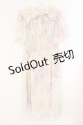 axes femme / 花火柄ワンピース F オフシロ O-26-04-09-044-AX-OP-IG-OS