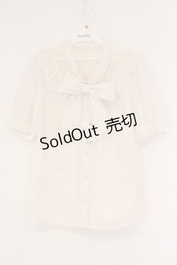 画像1: axes femme / ボータイブラウス M キナリ O-26-04-09-053-AX-BL-OW-OS