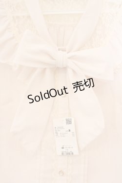 画像2: axes femme / ボータイブラウス M キナリ O-26-04-09-053-AX-BL-OW-OS