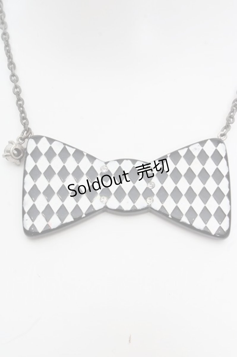 画像1: MILK / リボンネックレス  クロ×シロ O-26-04-09-1037-ML-AC-IG-OS (1)
