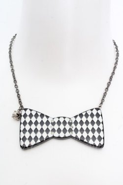 画像2: MILK / リボンネックレス  クロ×シロ O-26-04-09-1037-ML-AC-IG-OS