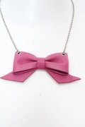 MILK / レザーリボンネックレス   O-26-04-09-1039-ML-AC-IG-OS