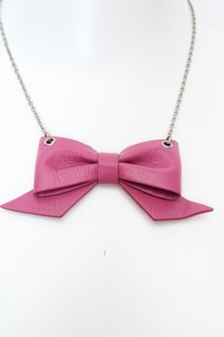 画像1: MILK / レザーリボンネックレス   O-26-04-09-1039-ML-AC-IG-OS