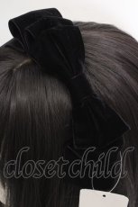 画像2: axes femme kawaii / ベロアリボンカチューシャ  クロ O-26-04-09-1004-AX-AC-IG-OS (2)