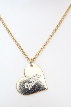 画像1: MILK / ハートロゴネックレス  ゴールド O-26-04-09-1041-ML-AC-IG-OS