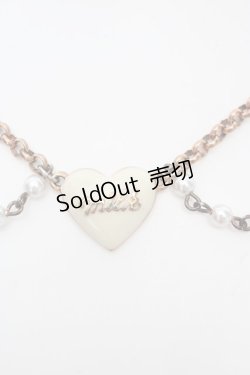 画像1: MILK / パールハートリボンネックレス   O-26-04-09-1043-ML-ZA-IG-OS