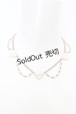 画像2: MILK / パールハートリボンネックレス   O-26-04-09-1043-ML-ZA-IG-OS