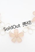 axes femme / お花ビジューネックレス  ゴールド×ピンク O-26-04-09-1049-AX-AC-IG-OS