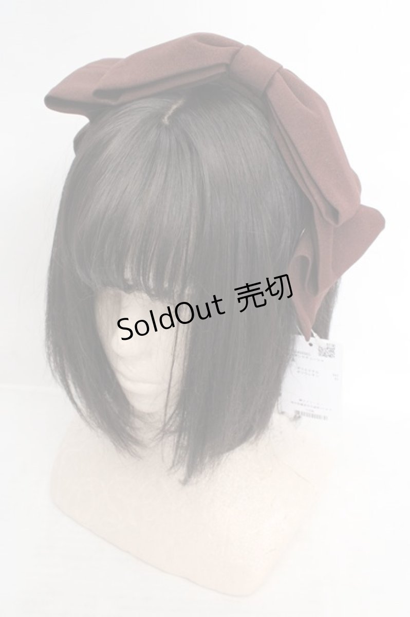 画像1: axes femme kawaii / 斜めリボンカチューシャ  ブラウン O-26-04-09-1005-AX-AC-IG-OS (1)