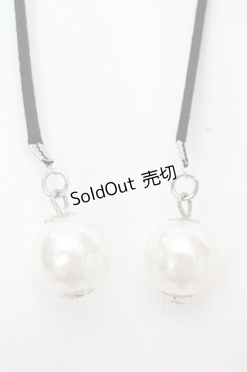 画像2: axes femme / パールコードチョーカー  クロ×パール O-26-04-09-1052-AX-AC-IG-OS (2)