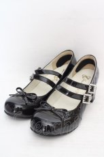 画像1: CHEESE / エナメルパンプス 38 クロ O-26-04-09-1054-LO-SH-IG-ZTK052 (1)