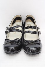 画像2: CHEESE / エナメルパンプス 38 クロ O-26-04-09-1054-LO-SH-IG-ZTK052 (2)