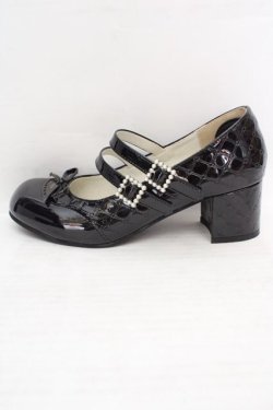 画像6: CHEESE / エナメルパンプス 38 クロ O-26-04-09-1054-LO-SH-IG-OS