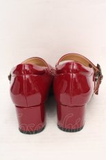 画像3: Summer Fairy / スクエアトゥシューズ 38 ワイン O-26-04-09-1055-LO-SH-IG-ZTK052 (3)