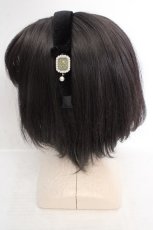 画像2: axes femme / ビジューデザインカチューシャ  クロ O-26-04-09-1006-AX-AC-IG-ZT424-F001 (2)