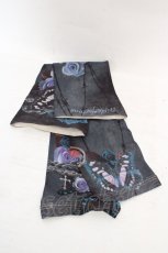 画像1: Triple fortune / プリントアームカバー  ブラック O-26-04-09-1060-EL-ZA-IG-ZT575-F005 (1)