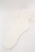 axes femme / レースソックス  シロ O-26-04-09-1061-AX-ZA-IG-OS