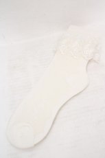 画像1: axes femme / レースソックス  シロ O-26-04-09-1061-AX-ZA-IG-ZT424 (1)