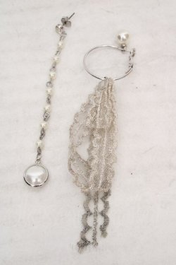 画像1: axes femme / レースパールピアス  シルバー O-26-04-09-1074-AX-AC-IG-OS