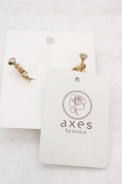 画像2: axes femme / カメオイヤリング  ゴールド O-26-04-09-1076-AX-AC-IG-OS
