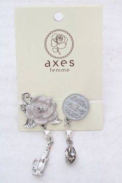 画像1: axes femme / 燭台モチーフピアス  シルバー O-26-04-09-1077-AX-AC-IG-OS