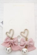 axes femme / ハートパールピアス  ゴールド×パール×ピンク O-26-04-09-1078-AX-AC-IG-OS