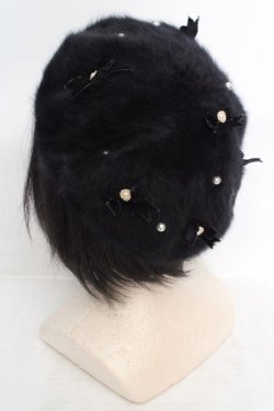 画像2: LIZ LISA / ビジュー付リボンベレー  クロ O-26-04-09-1008-LO-AC-IG-OS