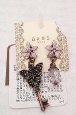 画像1: axes femme / ガーデン鍵ピアス  ピンクゴールド O-26-04-09-1083-AX-AC-IG-OS (1)