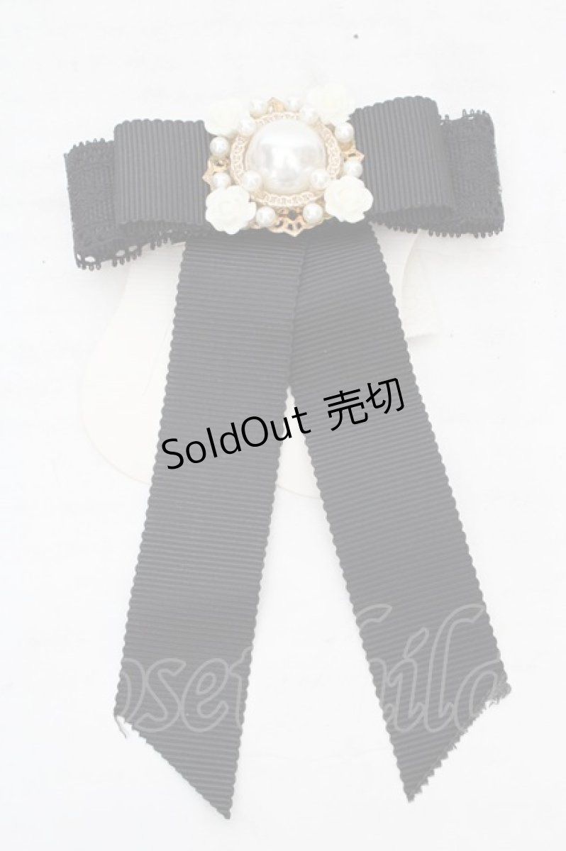 画像1: axes femme / ピン付きパールブローチ  クロ O-26-04-09-1084-AX-AC-IG-OS (1)