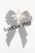axes femme / ビジューブローチ  ゴールド×クロ O-26-04-09-1091-AX-CO-IG-OS