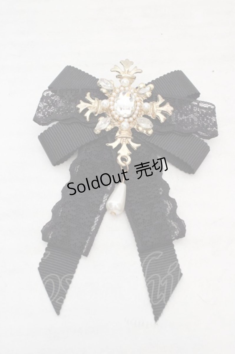 画像1: axes femme / ビジューブローチ  ゴールド×クロ O-26-04-09-1091-AX-CO-IG-OS (1)