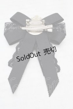 画像2: axes femme / ビジューブローチ  ゴールド×クロ O-26-04-09-1091-AX-CO-IG-OS