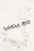 axes femme / リボン×パールPTブレスレット  シルバー O-26-04-09-1093-AX-AC-IG-OS