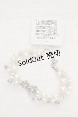 画像2: axes femme / リボン×パールPTブレスレット  シルバー O-26-04-09-1093-AX-AC-IG-OS