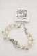 画像2: axes femme / リボン×パールPTブレスレット  シルバー O-26-04-09-1093-AX-AC-IG-OS (2)