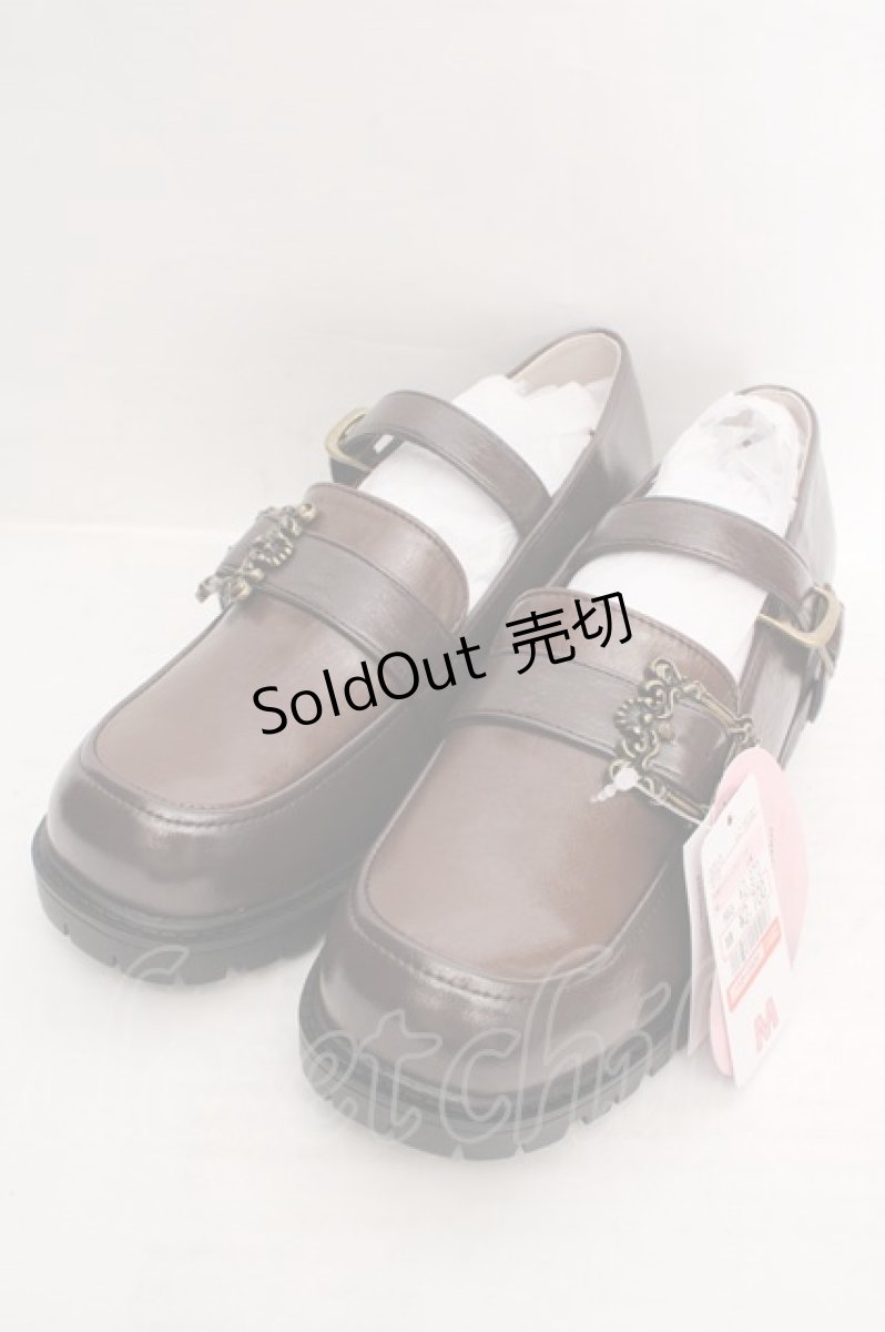 画像1: m petit by misako / AMハイショクローファー M ブラウン O-26-04-09-1101-LO-SH-OW-OS (1)