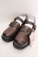 画像1: m petit by misako / AMハイショクローファー M ブラウン O-26-04-09-1101-LO-SH-OW-OS (1)