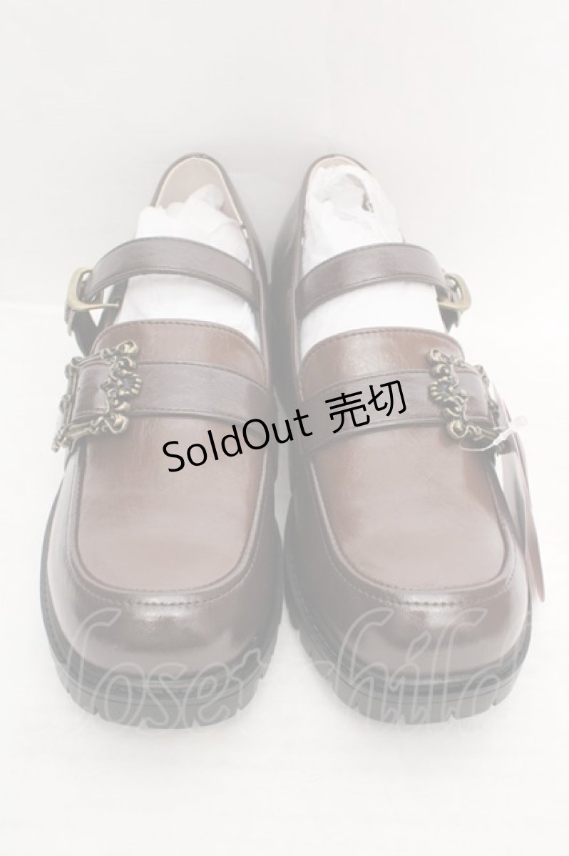 画像2: m petit by misako / AMハイショクローファー M ブラウン O-26-04-09-1101-LO-SH-OW-OS (2)