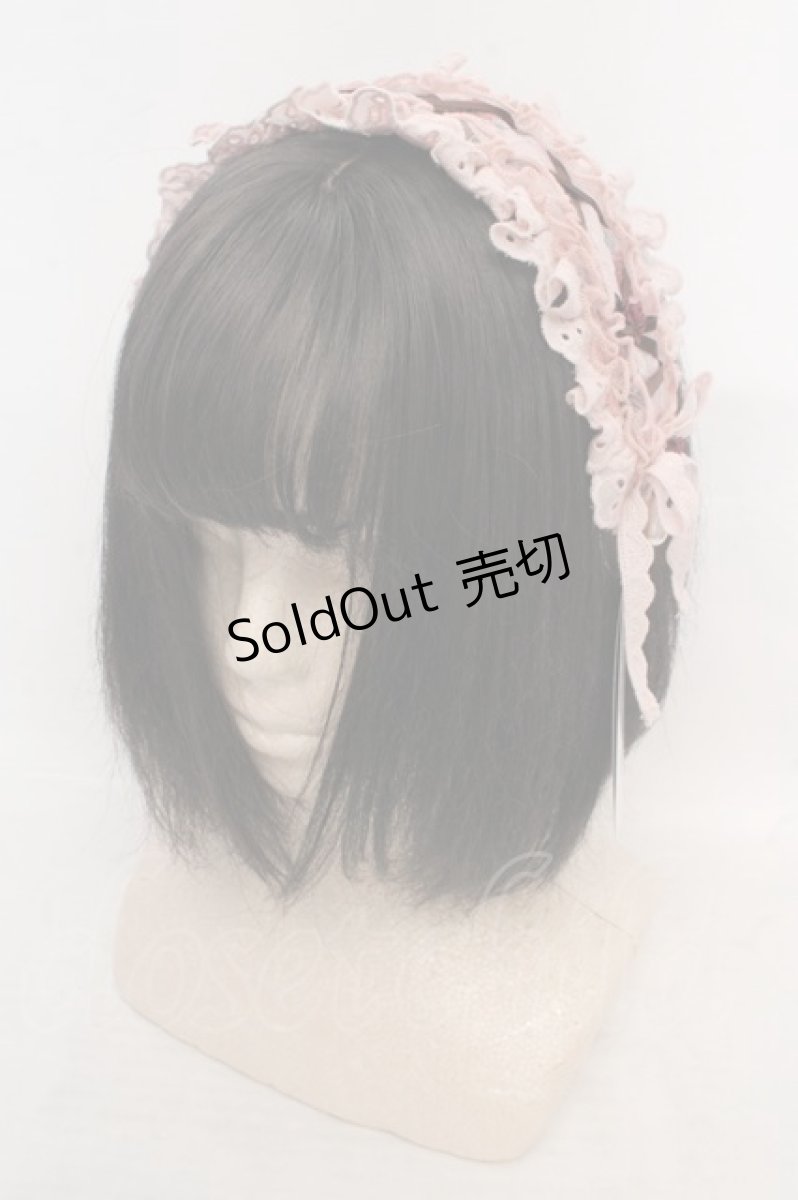 画像1: axes femme / 花柄レースヘッドドレス  ピンク O-26-04-09-1102-AX-AC-IG-ZT575-F005 (1)