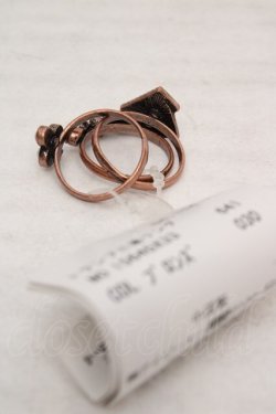 画像2: axes femme / トランプ三連リング  ブロンズ O-26-04-09-1105-AX-AC-OW-OS