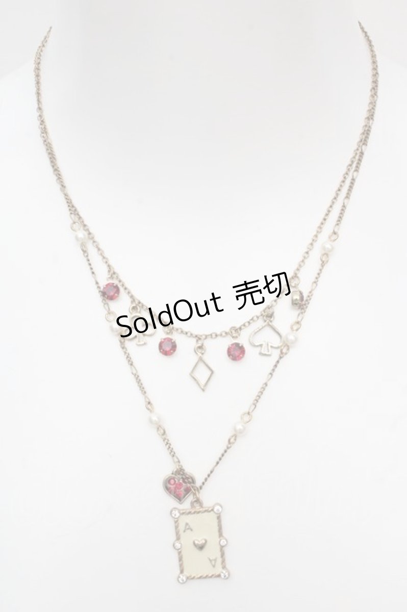 画像2: axes femme / トランプ2連ネックレス  ゴールド O-26-04-09-1106-AX-AC-OW-OS (2)